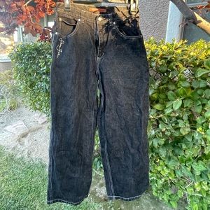 Sean John jeans, kid size 16 equivalent to 28-30 waist, black wide legged